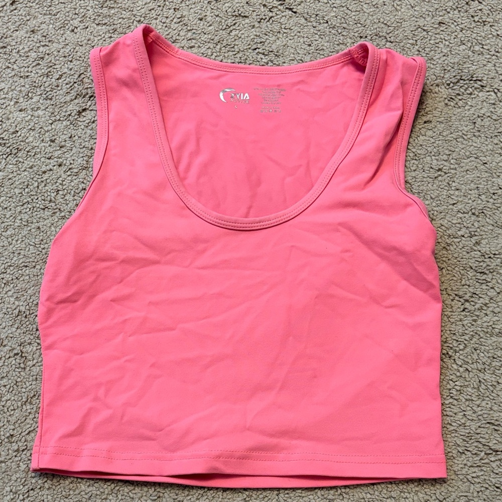 ZYIA Pink Sleeveless Crop Top